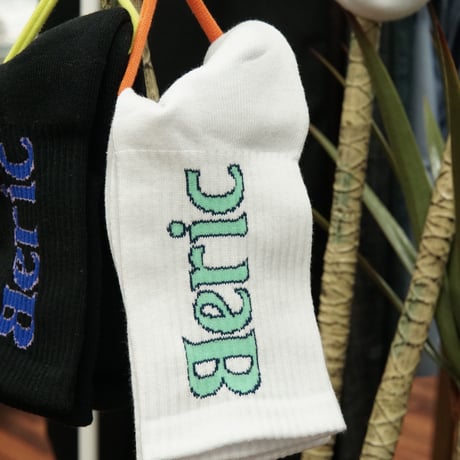 《Beric》Logo Sox / White×Emerald