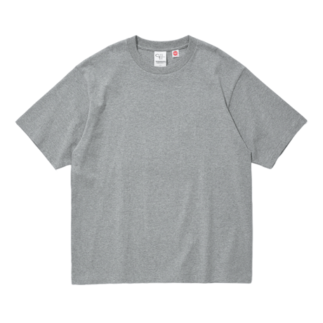 《COTTON RESEARCH CLUB》S/S Tubular T-Shirt / Heather Gray
