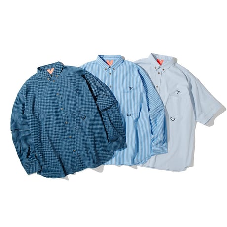 《FLATLUX》Grand Blue Shirt / Plaid