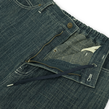 《FLATLUX》D.Knee Balloon Denim "slab" /Indigo