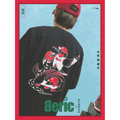 《Beric X ｻﾄｳｱﾕﾑ》BericBaseBall L/S Tee / Black