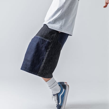 《FLATLUX》DDK Short "denim" / Black