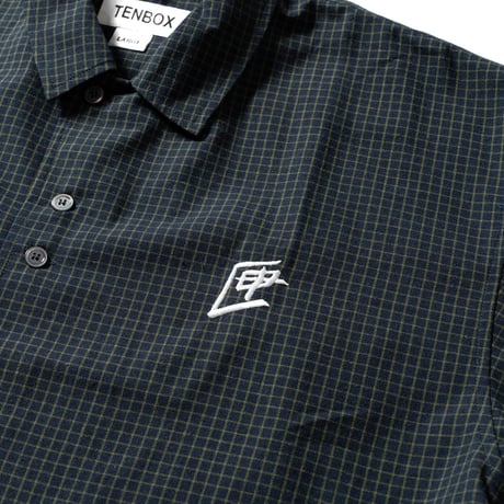 《TENBOX》Plaid Pattern S/S Shirt /Navy Check