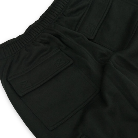 《LA GATE》Heavy Weight Sweat Cargo Pants / Black