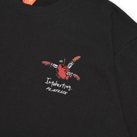 《FLATLUX》Supper Tee / dyed black