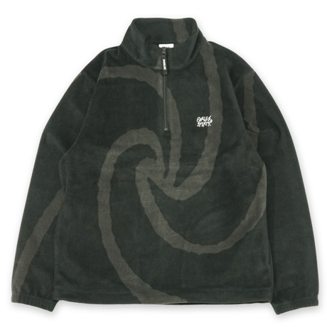 《PARLEZ》Chevy 1/4 Zip Fleece / Mellow Black