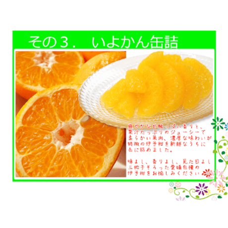 柑橘物語　ミックス３缶セット