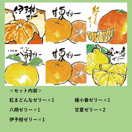 柑橘物語　ゼリー５種６個セット　ＢＨＹＲ－Ａ２