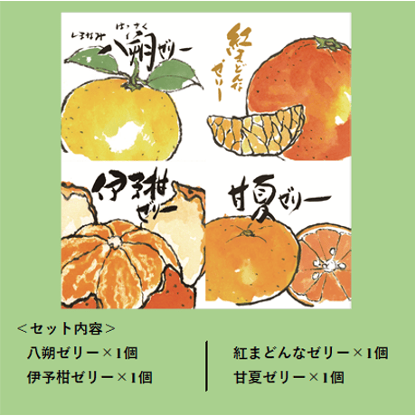 柑橘物語　ゼリー４種４個セット　ＢＨＡＹ