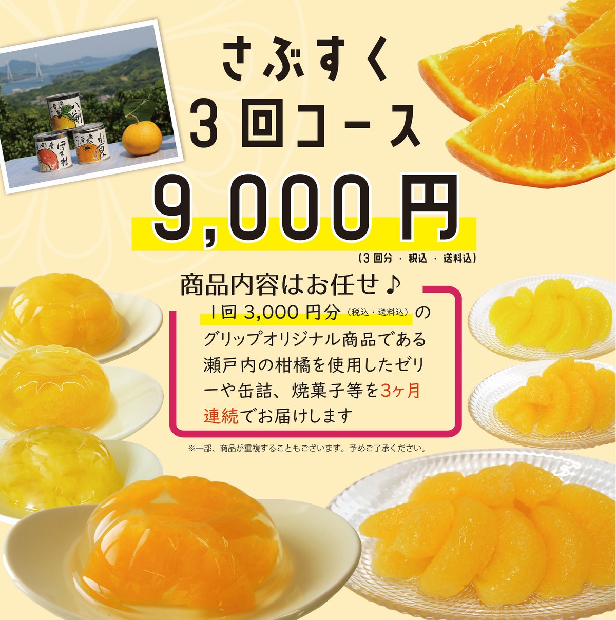 さぶすく 3回コース（商品を3ヶ月連続でお届け） ☺ECサイトで