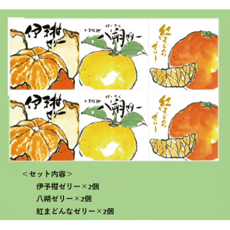 柑橘物語　ゼリー３種６個セット　ＢＨＹ