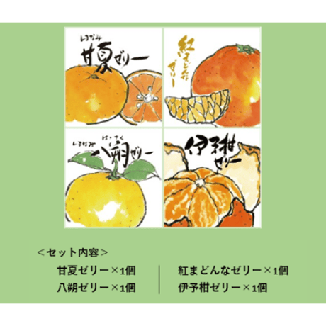 柑橘物語　ゼリー４個セット（４種×各１個）
