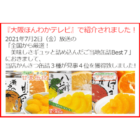 【愛媛県産】伊予柑缶詰