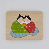 木製パズル　あいあいびな