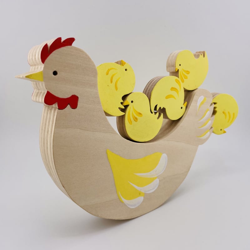 仲良しクリスマス☆にわとり&ヒヨコ