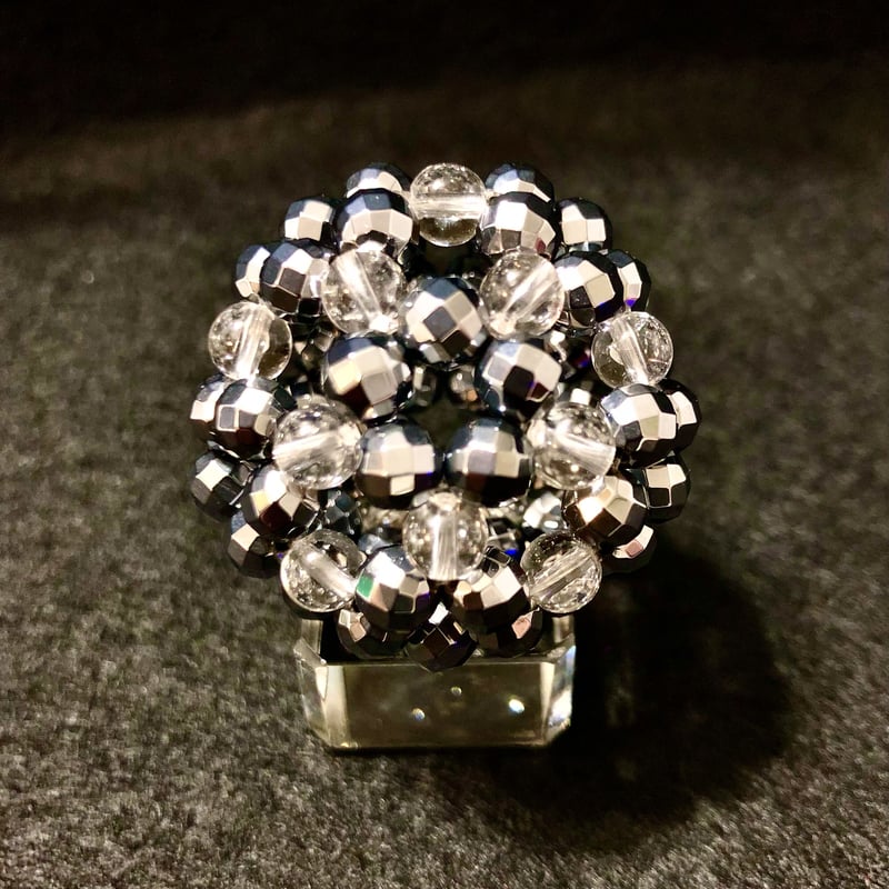 神聖幾何学フラーレン(水晶+テラヘルツ) 神聖幾何学フラーレン テラヘルツ×5A天然水晶 6mm | Brilliant