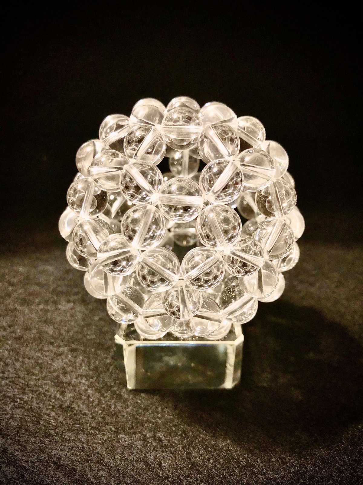 神聖幾何学フラーレン 5A天然水晶10mm | Brilliant