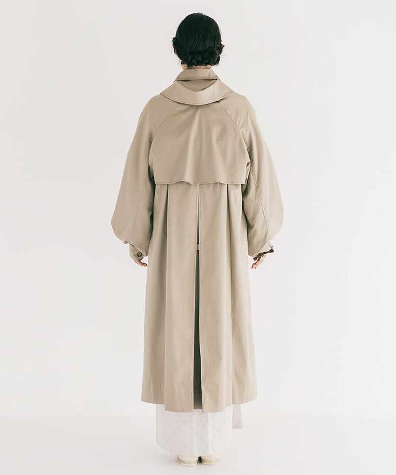 人気完売品✨yori メルトンコート　イエロー　雑誌story掲載 EMON Coat 衣紋コート（カーキ） | ni yori