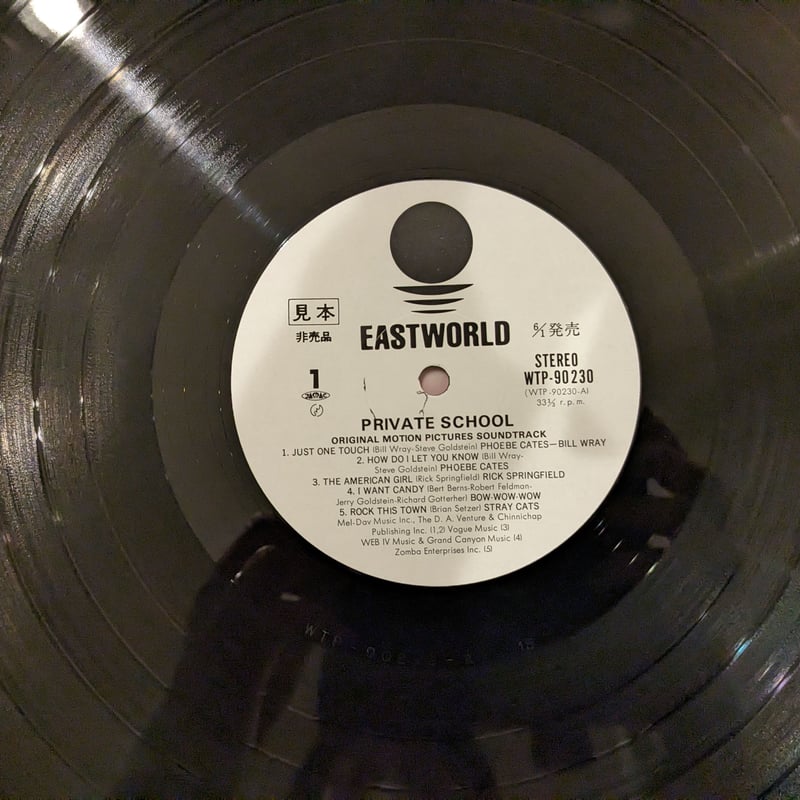 映画 プライベート・スクール／オリジナルサウンドトラック【中古LP