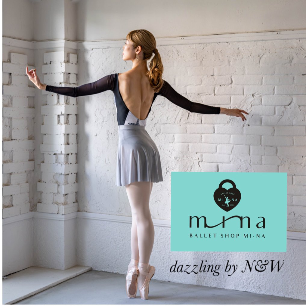 3色展開♥透け感メッシュバレエフラット/追跡有 MI-NA》バタフライ柄ロングスリーブメッシュレオタードガールズ