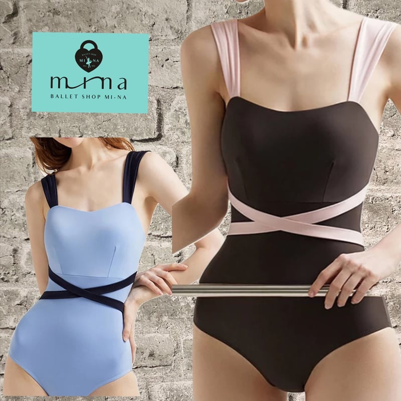 UNOA七分丈背中メッシュレオタードMLサイズ Double Platinum Girls Matte Metallic Camisole Leotard ダブル