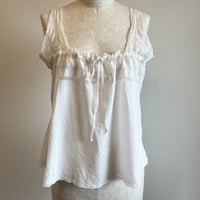 〈antique〉1900's antique cotton sleeve less tops