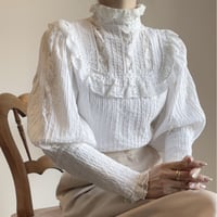 〈antique〉gigot sleeves Edwardian blouse