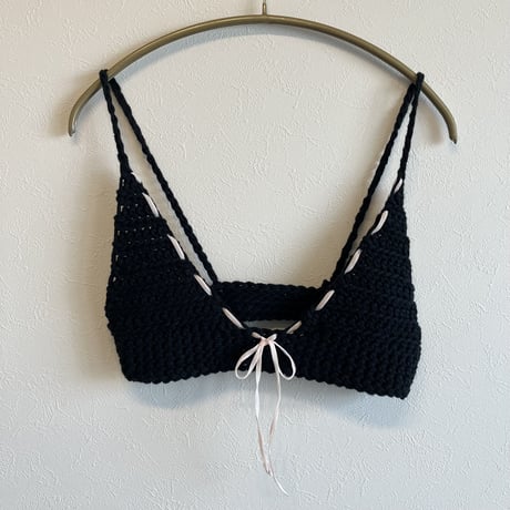 〈vintage〉knit bustier