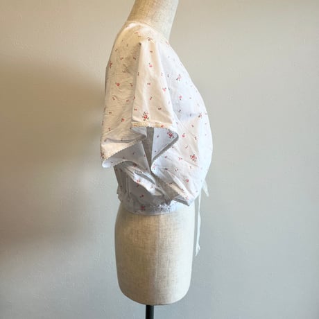 〈antique〉cachecoeur cotton blouse