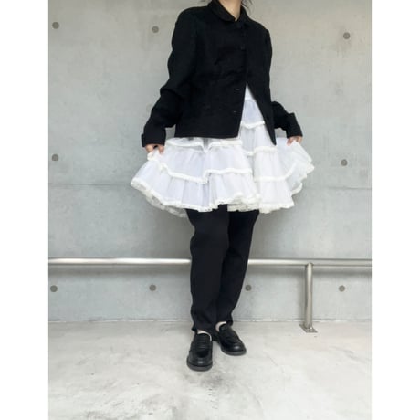 〈vintage〉tulle tiered panier