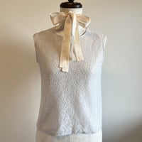 〈vintage〉pail blue lace tops