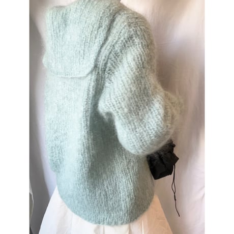 〈vintage〉sailor collar mohair cardigan