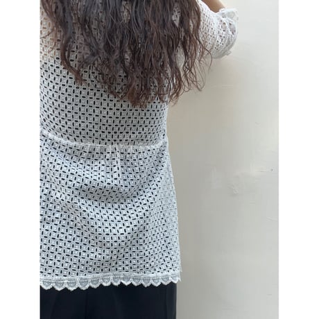 〈antique〉eyelet cotton bolero