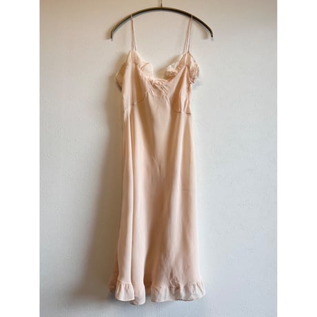 〈antique〉silk camisole onepiece