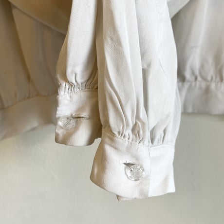 〈1940s vintage〉cutwork & embroidery blouse