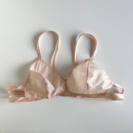 〈vintage〉baby pink sheer bra