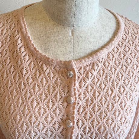 〈vintage〉made in Italy/crochet cardigan