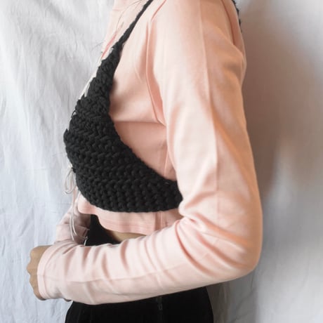 〈vintage〉knit bustier