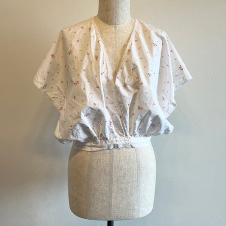 〈antique〉cachecoeur cotton blouse