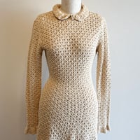 〈vintage〉made in England/crochet onepiece