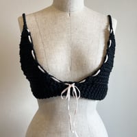 〈vintage〉knit bustier