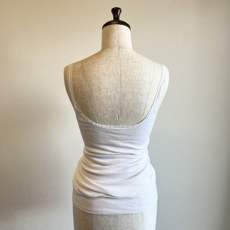 〈vintage〉Europa made rib camisole