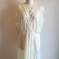 〈vintage〉dot pattern nylon sheer onepiece