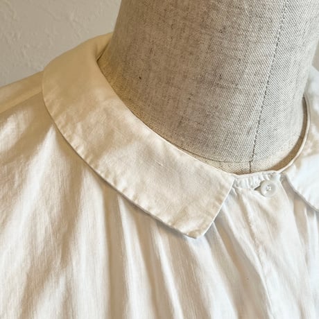〈antique〉volume sleeve cotton blouse