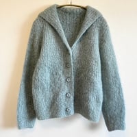 〈vintage〉sailor collar mohair cardigan