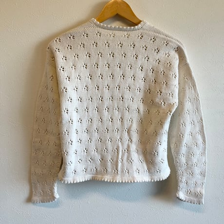 〈vintage〉eyelet cardigan