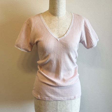 〈vintage〉baby pink cotton cutsew