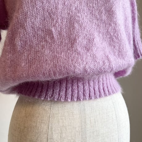 〈vintage〉made in Italy/half sleeve mohair tops