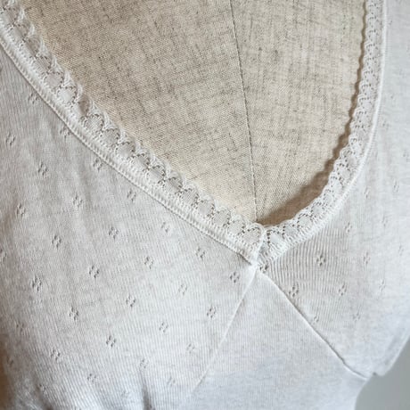 〈vintage〉euro underwear tanktop white