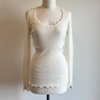 〈vintage〉made in Italy/rib cutsew